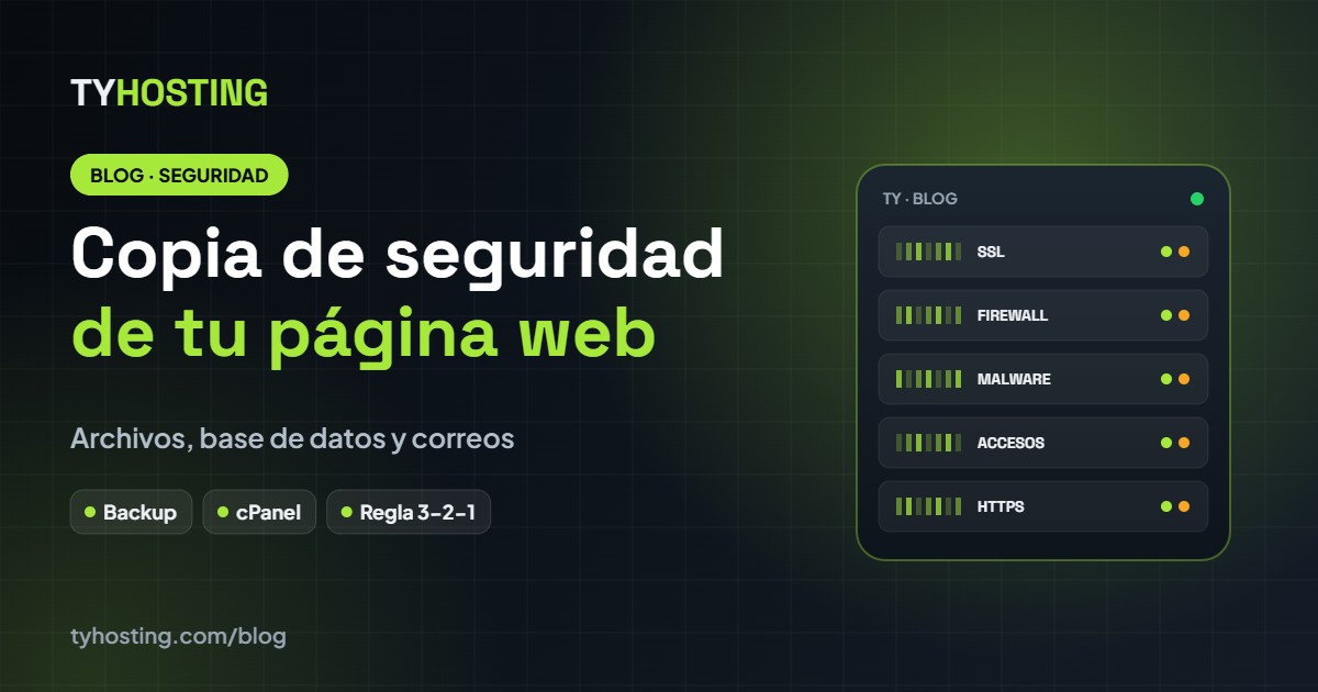 Cómo hacer una copia de seguridad de tu página web - Blog TyHosting