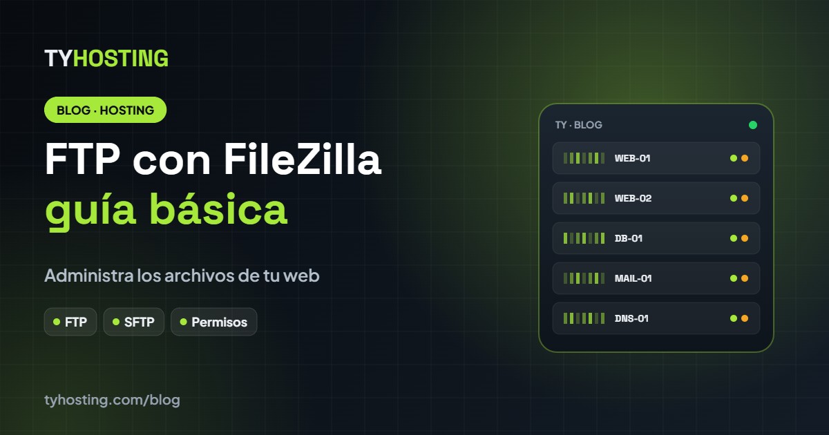 Cómo usar FTP con FileZilla para administrar tu web - Blog TyHosting