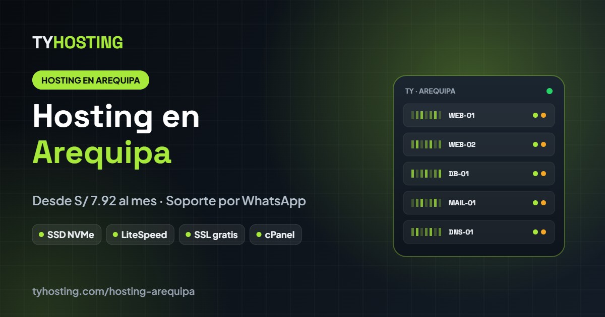 Hosting en Arequipa - TyHosting