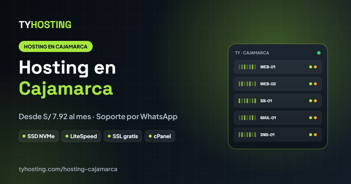 Hosting en Cajamarca - TyHosting