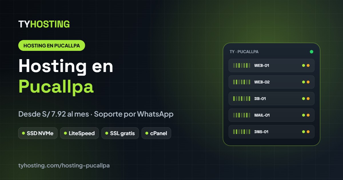 Hosting en Pucallpa - TyHosting