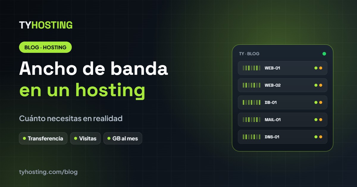 Qué es el ancho de banda en un hosting y cuánto necesitas - Blog TyHosting
